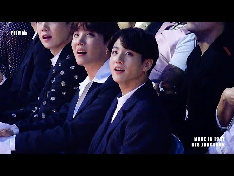 190501 BBMAs - BTS JUNGKOOK REACTION To Taylor Swift / Kelly Clarkson (방탄소년단 정국 대기석 직캠)