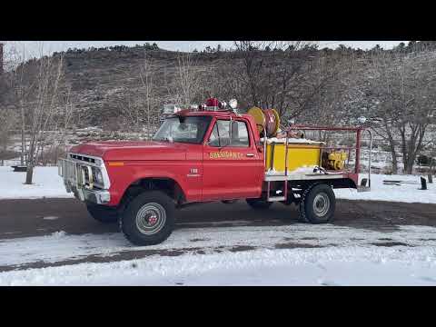 1973 Ford F-250 Custom Highboy Fire Truck