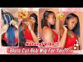 Quick Wave Bob Hair Tutorial With Hair Bundles🥵 Short Blunt Cut Bob Hairstyle #Elfinhair