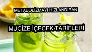 YAZA AZ ZAMAN KALDI !!! ZAYIFLATAN SİHİRLİ İÇECEK TARİFLERİ..