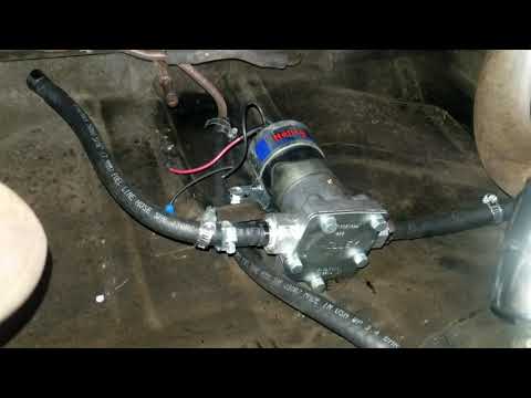 Blue Holley universal install Chevy impala / caprice old school