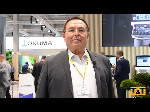 Prezentare Dl. Ferry GRINBERG în standul Okuma la EMO Hannover 2023