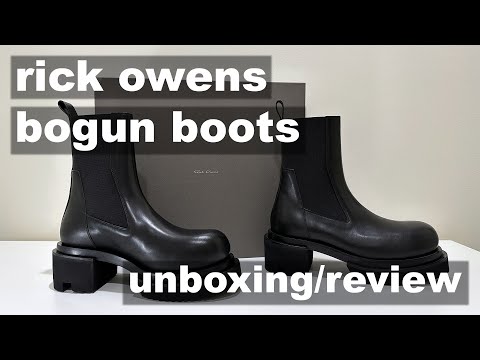 Rick Owens Bogun Boots - Unboxing, Review, On-Foot