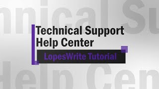 LopesWrite Tutorial