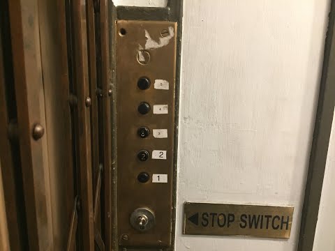 Amazing 1920 Gated Otis Single Speed Traction Elevator On The Upper East Side In NYC