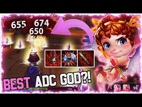MAX CRIT AND ATTACK SPEED IS INSANE! Best Cupid Build (SMITE Gameplay)
