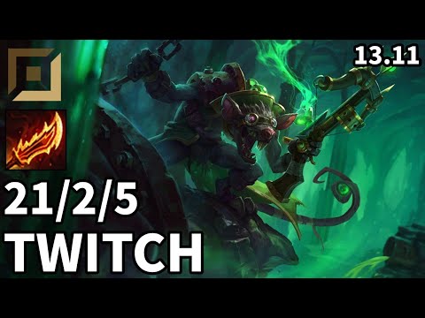 Twitch ADC vs Aphelios - KR Master | Patch 13.11