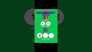 LOTTO RESULTS, 3D LOTTO, EZ2 LOTTO, 2PM DRAW, JUNE 26, 2026@LottoResultTV15K