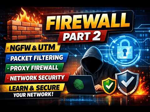 Firewall Part 2 | Types of Firewall Explained | Network Security Complete Guide