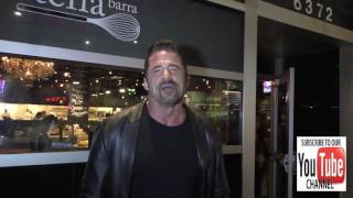 Marcus LaVoi talks about his movie Guns For Hire outside the Narcos Season 2 Premiere at ArcLight Th video