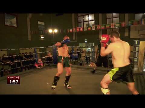 FIRST ROUND TKO | RAGNAROK IV | AIDAN TOBIN (JAI SUA) VS DAN O DWYER (WOLFHOUND) | IRISH MUAY THAI