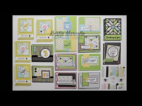 Doodlebug Design's Kitten Smitten - 33 cards from one 6x6 paper pad