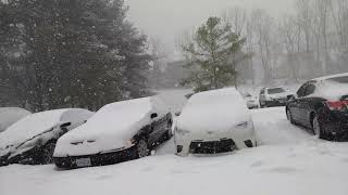 preview picture of video 'Blacksburg (Virginia, USA) hit by the winter storm Diego'