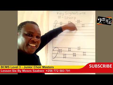 BCMS Level 3 Lesson 6 - Key signature by sharps
