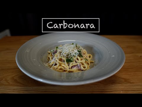 Spaghetti Carbonar med vildsvins skinka | Godaste Carbonaran ever