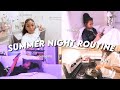 Summer Night Routine | journaling, skin care, cooking | LexiVee