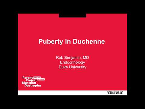 WATCH: Puberty and Duchenne - Webinar Recording with Dr. Robert Benjamin, Pediatric Endocrinologist - Parent Project Muscular Dystrophy