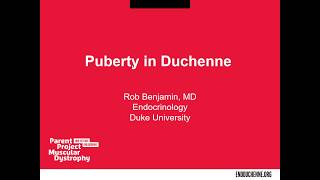 Puberty and Duchenne (September 2018)