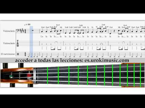 Como Tocar en el Violonchelo Shakira - La la la - Notas musicales, Tablatura tutorial