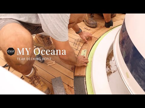 MY Oceana Teak Decking Refit - O'Neills Shipwrights