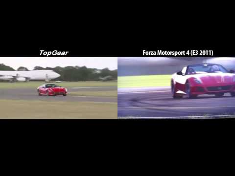 Forza Motorsport 4 vs TopGear - Ferrari 599 GTO