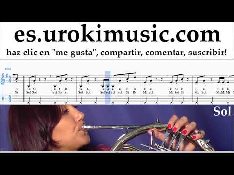 Tutorial de Trompa Imagine Dragons - Thunder Clases Notas um-i927