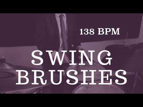 Jazz Drum Brushes Play Along - Medium Swing - 138 BPM