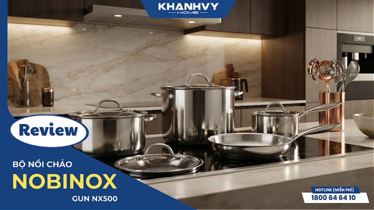 Bộ nồi chảo Nobinox GUN NX500