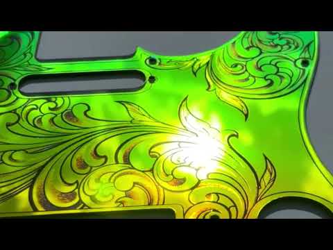 Telecaster 8 Hole Pickguard Acrylic Iridescent Gold Mirror Guitar Scratch Plate for Fender American/Mexican Standard Tele Cut for Modern Style Parts image 11
