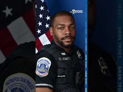 Metropolitan Police honor officer struck while helping driver on I-695