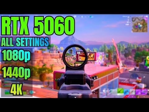 RTX 5060 8GB - Fortnite Chapter 7 Benchmark | 1080p, 1440p & 4K (Low–Epic Settings)