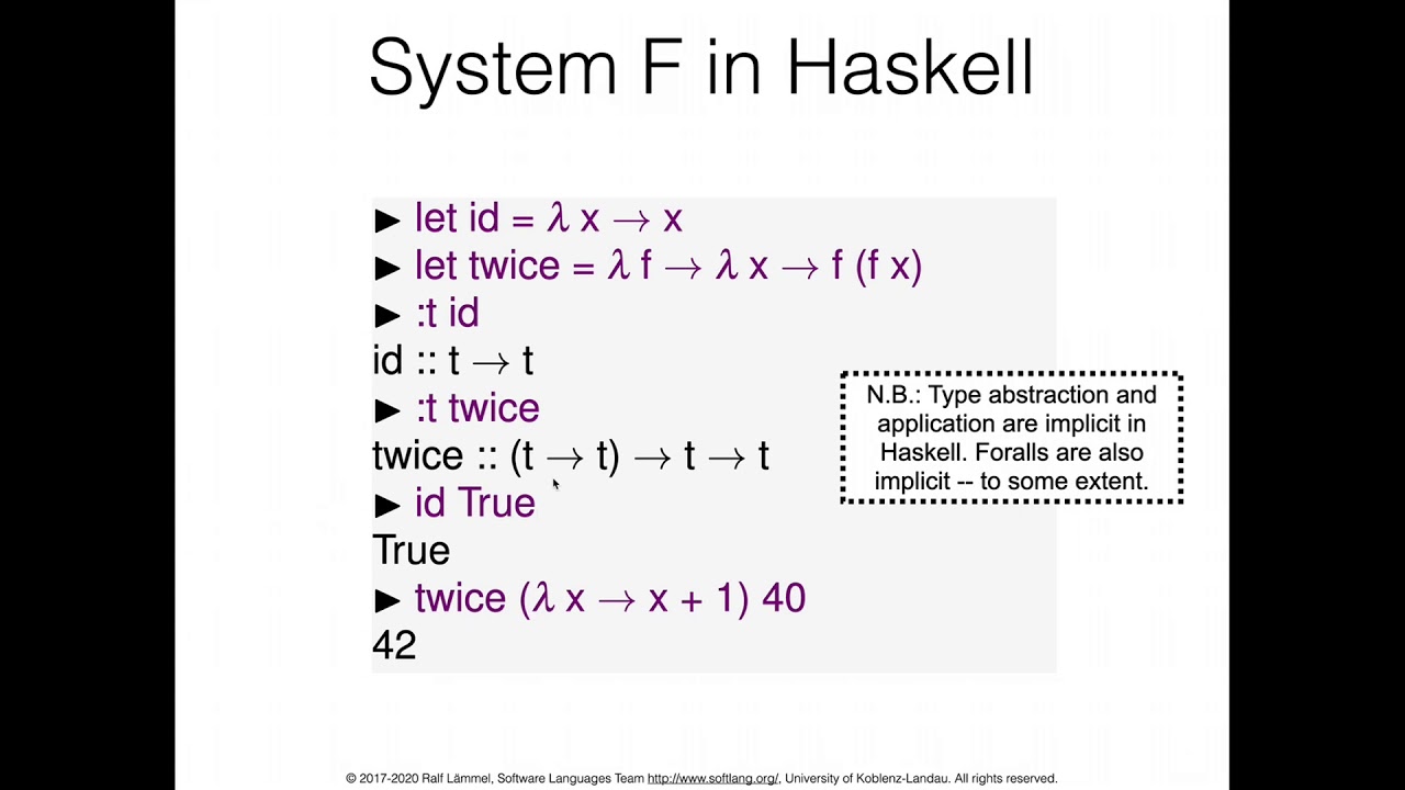 System F and type extensions
