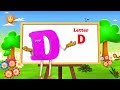 Letter D Song 3D Animation Learning English Alphabet ABC Song For Children