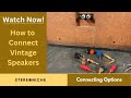 Connecting Vintage Speakers with various binding posts