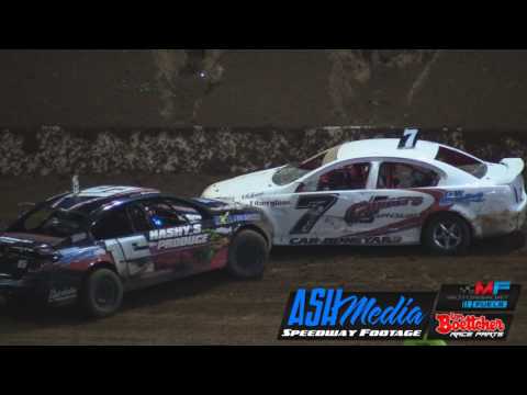 Modified Sedans: Queensland Title A-Main Race Highlights - Apr 2017 - Archerfield Speedway