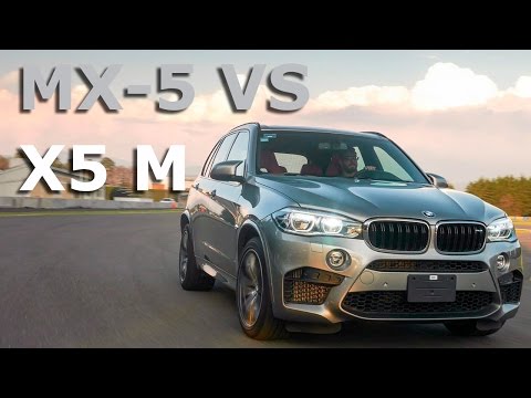 Mazda MX-5 vs BMW X5M, el orden de los factores sí altera el producto