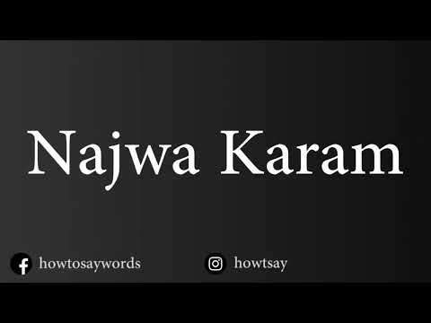 How To Pronounce Najwa Karam نجوى كرم