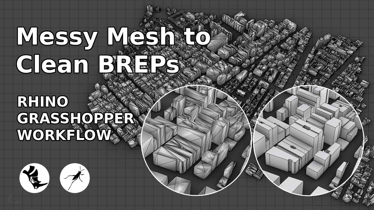 Go From Messy Mesh to Clean BREP in 10 Seconds | Rhino-Grasshopper Workflow