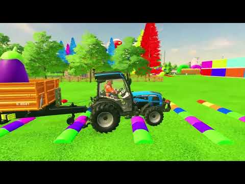 LOAD AND TRANSPORT GIANT APPLES WITH RIGITRAC TRACTORS - Farming Simulator 22