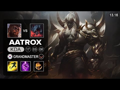 Aatrox vs K'Sante Top - KR Grandmaster - Patch 13.16 Season 13