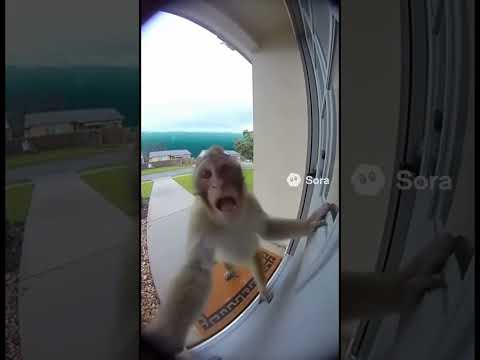 monkey in florida?? #ai #monkey #edit #viral #sigma #tsunami #funny