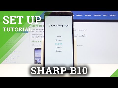 How to Set Up SHARP B10 - Configure SHARP Smartphone