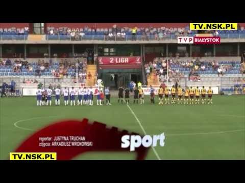 tv.nsk.pl 2013-08-09 Wigry Suwałki - Limanovia Limanowa 1-1 (0-0) bramki relacja konferencja