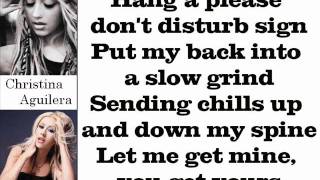 Christina Aguilera - Get Mine, Get Yours (Lyrics On Screen)