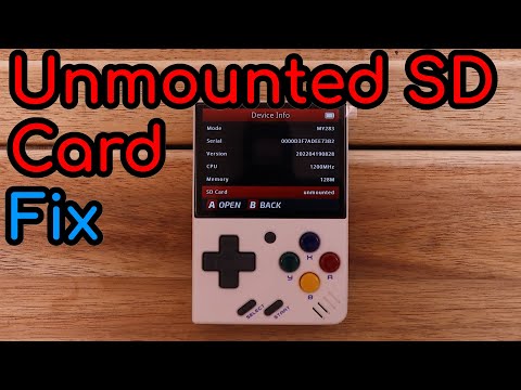 Fixing the Miyoo MY283 Mini Game Console  - unmounted SD Card Problem