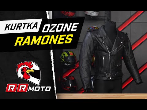 OZONE RAMONES - skórzana kurtka motocyklowa ramoneska