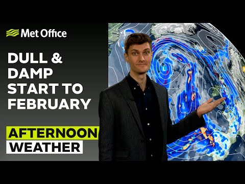 01/02/2026 - Cloudy for most - Afternoon Weather Forecast UK – Met Office Weather