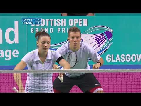 Badminton Durkin Vislova vs Mittelheisser Fontaine XD, SF Scottish Open 2015