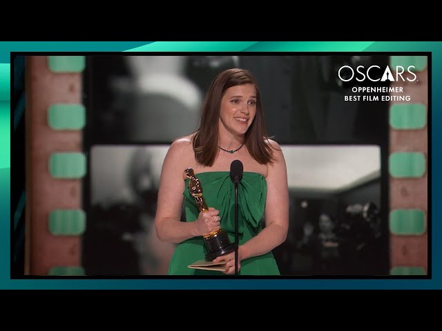 'Oppenheimer' Wins Best Film Editing | 96th Oscars (2024)