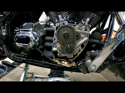 Harley Street Glide 2014 Timing Chain Tensioner Replacement - Part 3 Cam Bearing Replacement